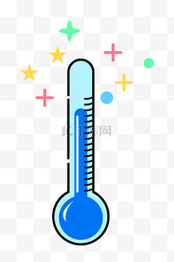 温度计蓝色图片_蓝色体温计用品