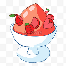 饮料仙草奶茶图片_草莓沙冰