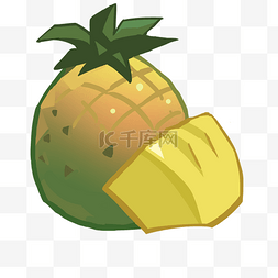 卡通菠萝水果