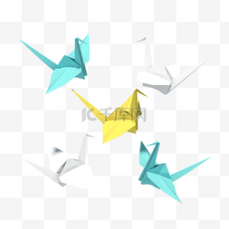 折纸铃铛图片_彩色折纸精致纸鹤