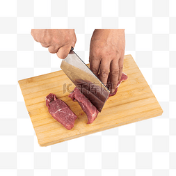 切肉菜板图片_切肉瘦肉