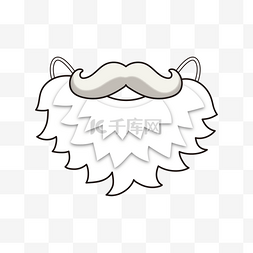 八字胡圣诞老人口罩santa mustache