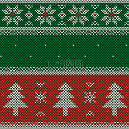 圣诞树雪花图片_冬季圣诞圣诞节布料花纹