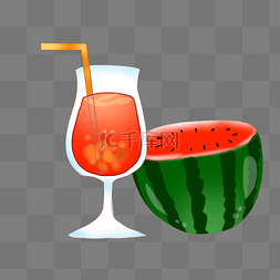 西瓜汁和西瓜插图