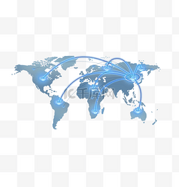 蓝色地图辐射商业