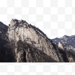 彩色山水风景图片_绵延起伏陡峭的大山