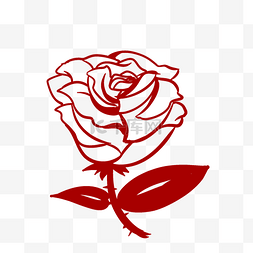 红玫瑰花瓣地毯图片_玫瑰花朵剪影