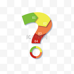 PPT通用图表图片_问号商务PPT图表