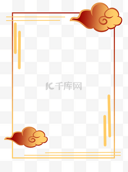 中国风节日庆典海报装饰边框