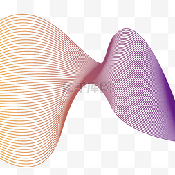 抽象动感线条科技图片_波浪线条紫色底纹