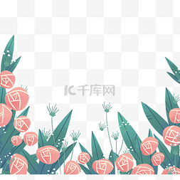 玫瑰边框素材图片_母亲节玫瑰花朵