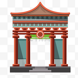 古建筑寺庙元素