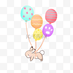 气球兔子动物 