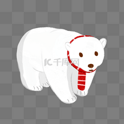 北极熊ai图片_北极熊围巾