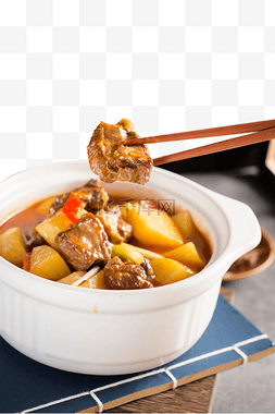 排骨土豆图片_中餐传统美食排骨土豆