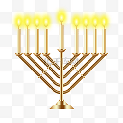 hanukkah创意v型烛台