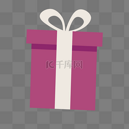 喜庆礼物节日图片_紫色创意礼盒元素