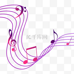 音乐符号漂浮音符