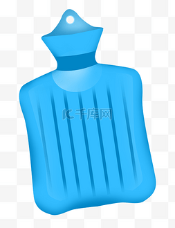 蓝色热水袋用品