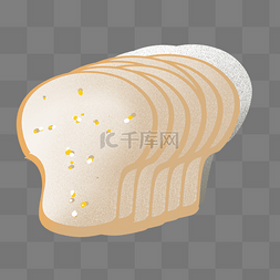 全麦切片面包插画