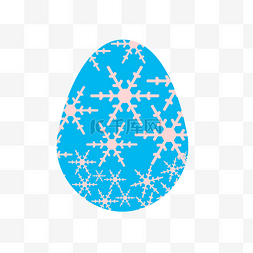 蓝色的彩蛋图片_蓝色卡通节日彩蛋