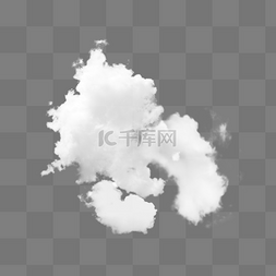 天空写实白云元素