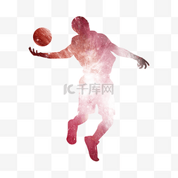 篮球运动员人物图片_星光篮球灌篮运动剪影