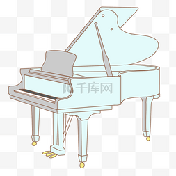 乐器钢琴插画
