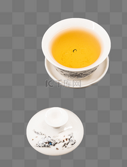 中国风茶叶素材图片_白色茶杯泡茶