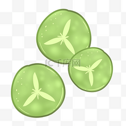 绿色小清新夏季黄瓜片
