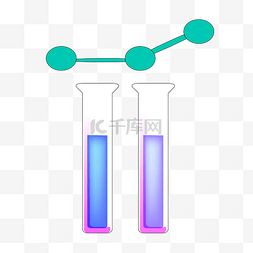 化学液体实验插画