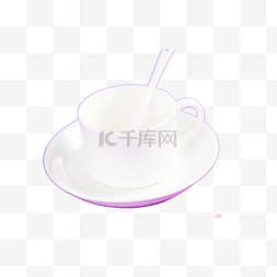 白色咖啡杯卡通图片_白色咖啡杯餐具下载