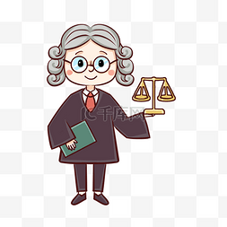 辩护律师图片_卡通人物辩护律师