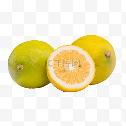 切片橘子橙子矢量图片_柠檬水果