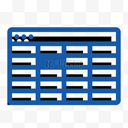 蓝色矢量商务icon图标
