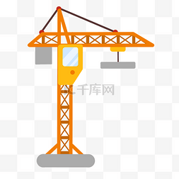 工程造价背景图图片_工程起重机机器插画