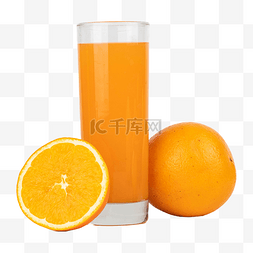 新鲜橙子橙汁
