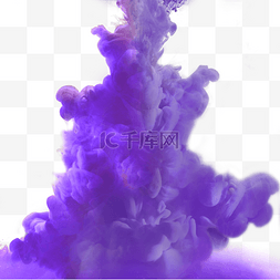 真实感紫色抽象烟雾