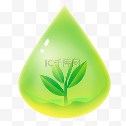绿色环保水滴
