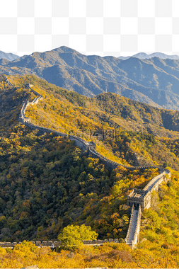 秋季旅行图片_北京长城秋慕田峪长城大自然