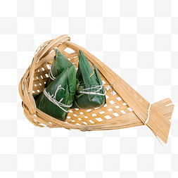 竹篮上的粽子