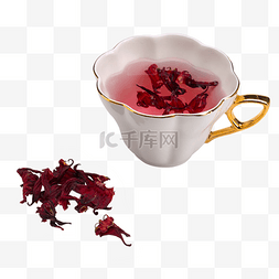 茶叶底纹雕刻图片_洛神花茶