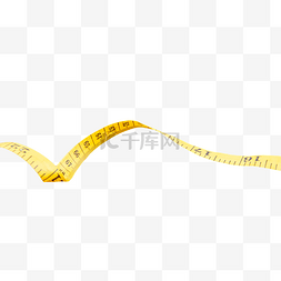 體重测量图片_黄色卷尺刻度