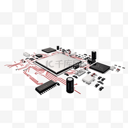 集成芯片电路板图片_芯片电路结构