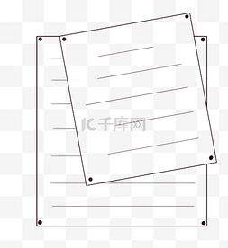 商务文具图片_办公文具纸张插画