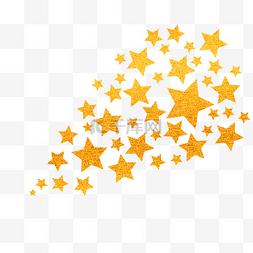 创意三角形手绘星星