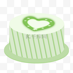 绿色生日蛋糕