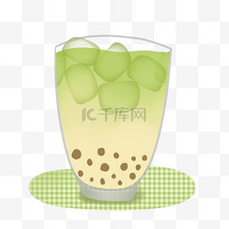 夏日抹茶奶茶