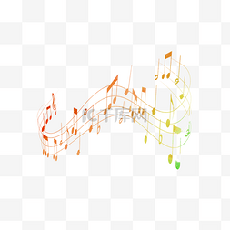 音符音阶音乐符号曲线