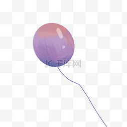 卡通的氢气球图片_蓝色的气球免抠图